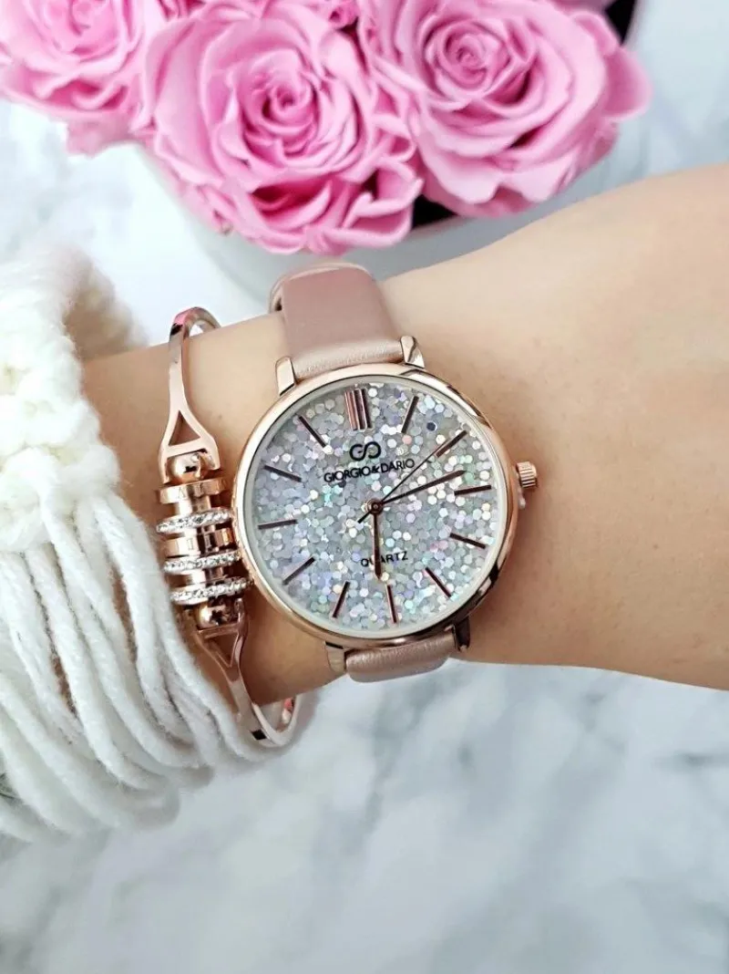 New Giorgio&Dario Damski Zegarek Giorgio & Dario Gralle Champagne Multicolor