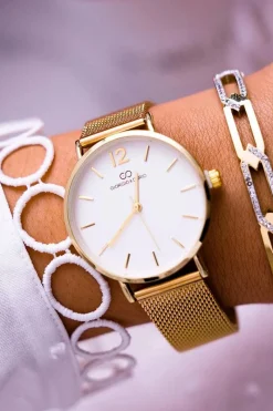 Clearance Damski Zegarek Giorgio & Dario Złoty Evera Zegarki