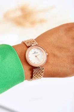 Zegarki>Giorgio&Dario Damski Zegarek Giorgio & Dario Z Cyrkoniami Na Tarczy Różowe Złoto