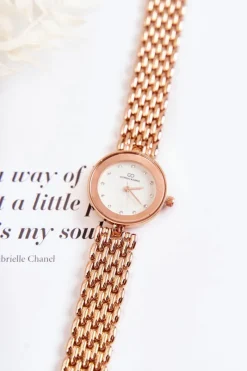 Zegarki></noscript>Giorgio&Dario Damski Zegarek Giorgio & Dario Z Cyrkoniami Na Tarczy Różowe Złoto