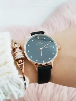 Outlet Damski Zegarek Giorgio & Dario Orgeno Czarny Zegarki