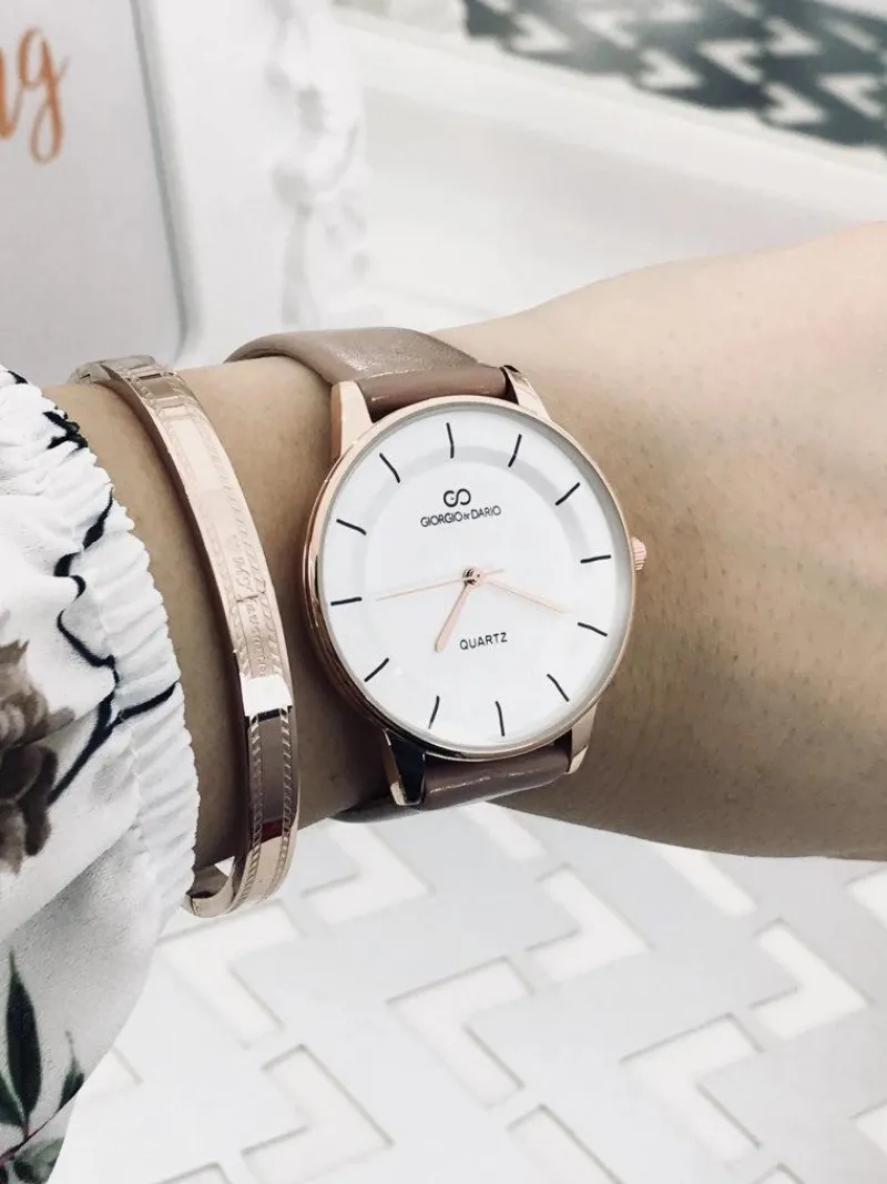 Giorgio&Dario Damski Zegarek Giorgio & Dario Gemini Pudrowy Róż