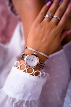 Discount Damski Zegarek Giorgio & Dario Srebrno Miedziany Fargin Zegarki