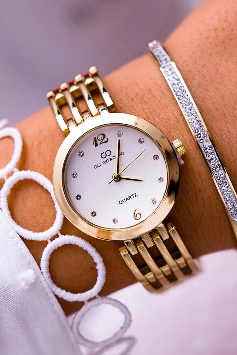 Online Damski Zegarek Giorgio & Dario Złoty Fargin Zegarki