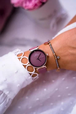 Outlet Damski Zegarek Giorgio & Dario Różowy Donara Zegarki