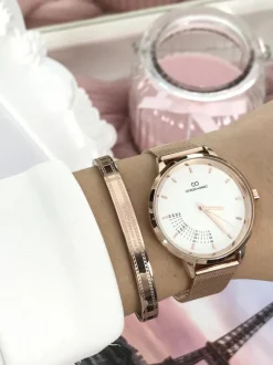 Best Damski Zegarek Giorgio & Dario Virgo Różowe Złoto Zegarki