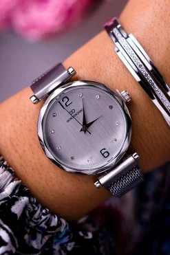 Hot Damski Zegarek Giorgio & Dario Srebrny Sinara Zegarki