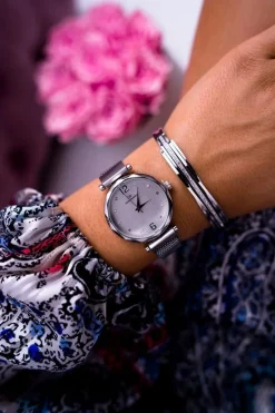 Hot Damski Zegarek Giorgio & Dario Srebrny Sinara Zegarki