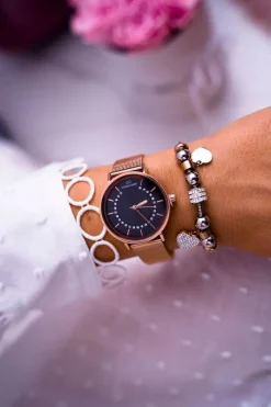 Online Damski Zegarek Giorgio & Dario Różowe Złoto Lonia Zegarki