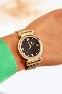 Best Damski Zegarek Giorgio & Dario Z Bransoletą Na Magnes Złoto-Czarny Zegarki