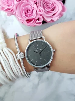 Best Damski Zegarek Giorgio & Dario Bernil Srebrny Zegarki