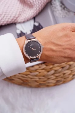 Zegarki>Giorgio&Dario Damski Zegarek Giorgio & Dario z Cyrkoniami Szary Prime