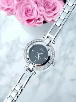 Zegarki>Giorgio&Dario Damski Zegarek Giorgio & Dario Z Cyrkoniami Get Srebrny