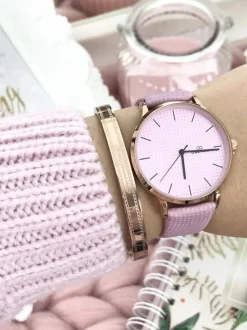 Best Damski Zegarek Giorgio & Dario Chloe Różowy Zegarki