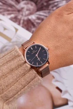 Discount Giorgio&Dario Damski Zegarek Giorgio & Dario Na Magnes Różowe Złoto Magnum