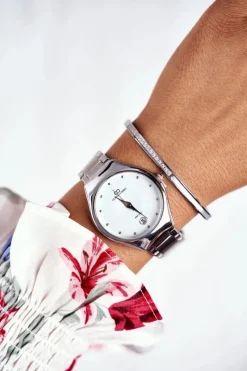 Zegarki>Giorgio&Dario Damski Zegarek Giorgio & Dario Srebrny Brassere