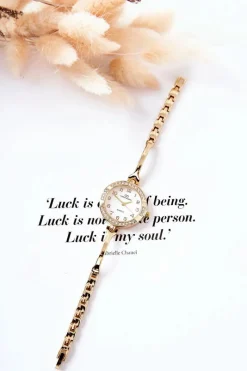 Clearance Giorgio&Dario Damski Zegarek Z Cyrkoniami Złoty