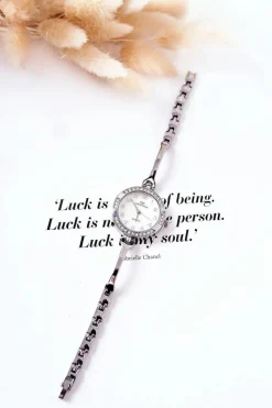 New Giorgio&Dario Damski Zegarek Z Cyrkoniami Srebrny