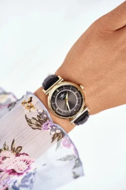 Zegarki>Michael John Damski Zegarek Czarny na Pasku Emotions