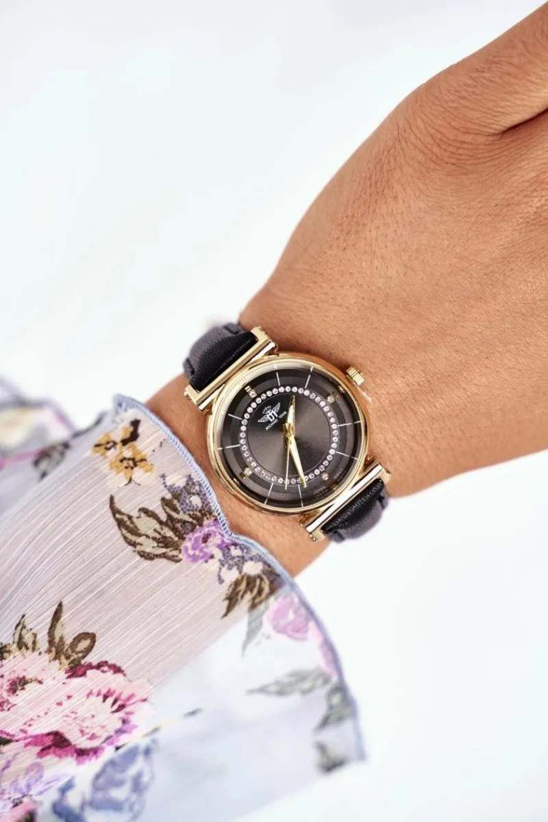 Zegarki>Michael John Damski Zegarek Czarny na Pasku Emotions