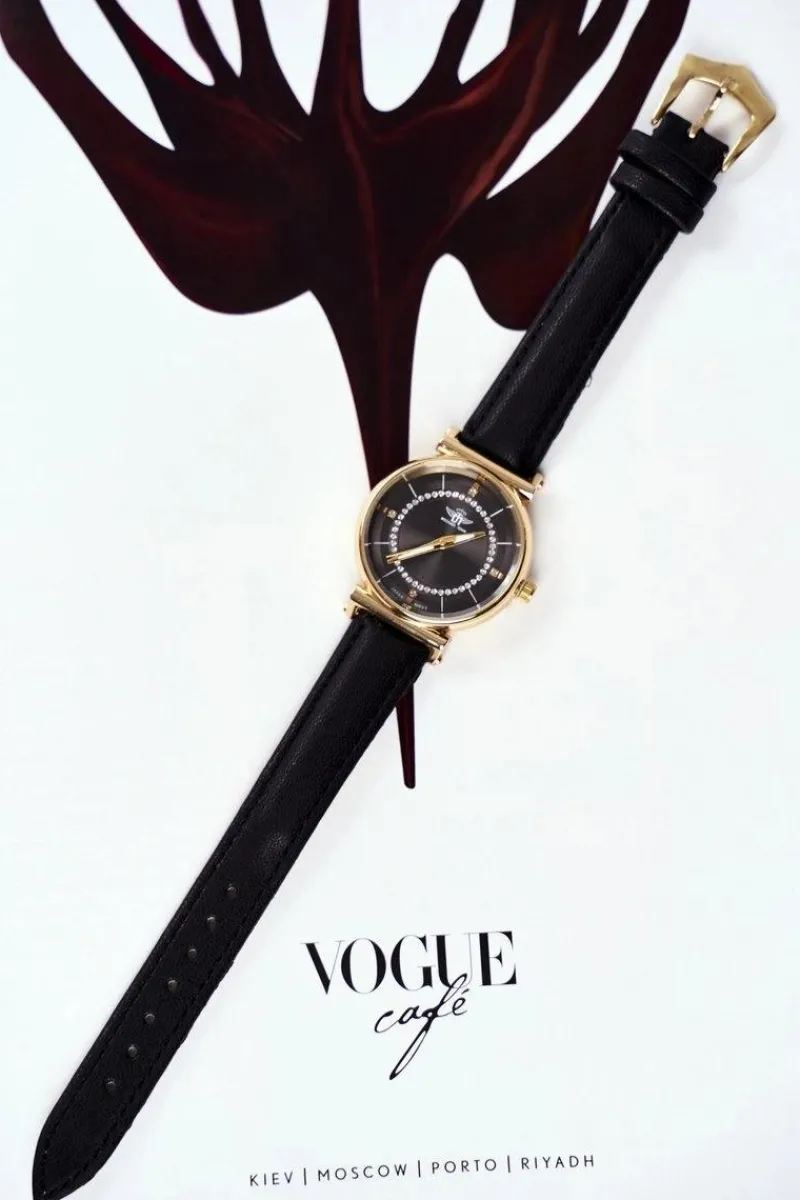 Zegarki>Michael John Damski Zegarek Czarny na Pasku Emotions