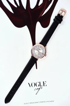 Zegarki>Michael John Damski Zegarek Czarny Brokat Romano