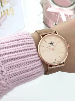 Zegarki>Michael John Damski Zegarek Florence Beżowa Tarcza 40mm