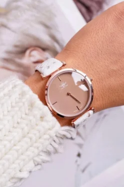 Zegarki>Michael John Damski Zegarek Beżowy Snake Glami