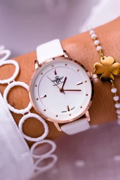 Zegarki>Michael John Damski Zegarek Biały Skadiara