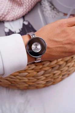 Best Damski Zegarek Srebrny Srebrna Tarcza Neptos Zegarki