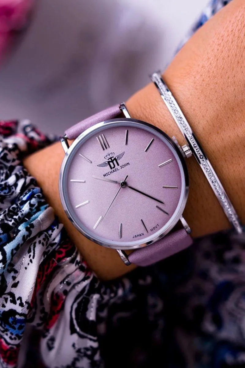 Zegarki>Michael John Damski Zegarek Fioletowy Florence
