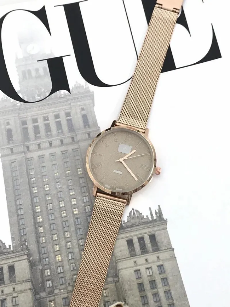 Best Michael John Damski Zegarek Elis Różowe Złoto / Złota Tarcza