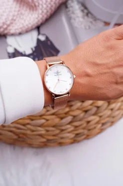 Zegarki>Michael John Damski Zegarek Różowe Złoto Jolien