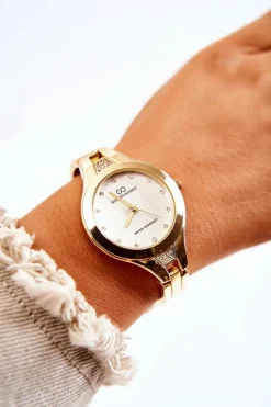 Zegarki></noscript>Giorgio&Dario Damski Zegarek Na Bransolecie Giorgio & Dario Złoty Z Białą Tarczą Pisento