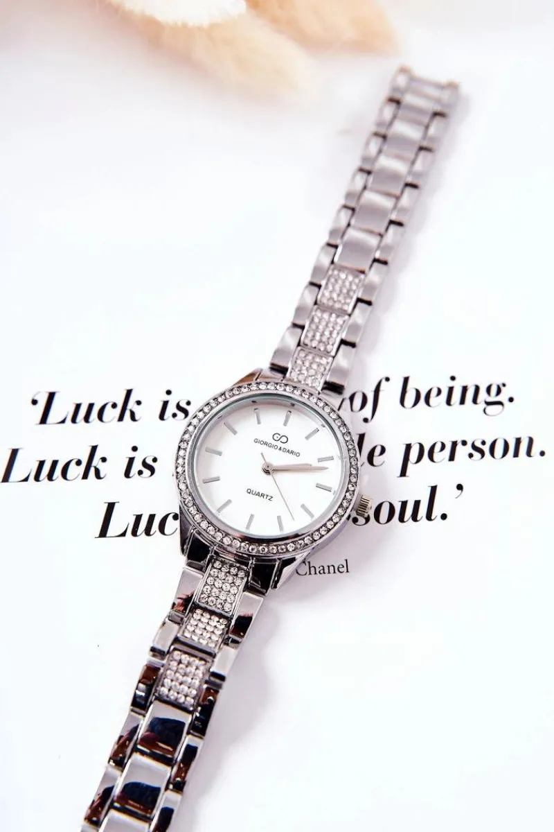 Outlet Giorgio&Dario Damski Zegarek Z Bransoletą Srebrny