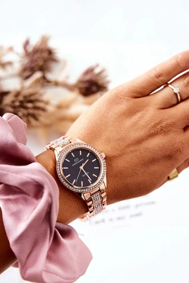 New Giorgio&Dario Damski Zegarek Z Bransoletą Różowe Złoto