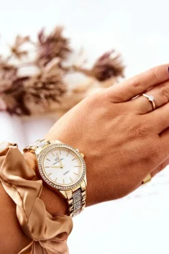 New Giorgio&Dario Damski Zegarek Z Bransoletą Złoty