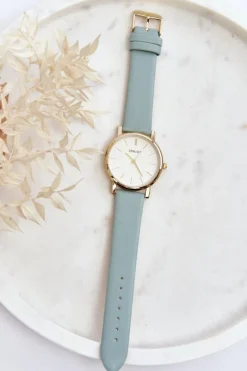 Clearance Ernest Damski Zegarek Ze Złotą Kopertą Miętowy Vega