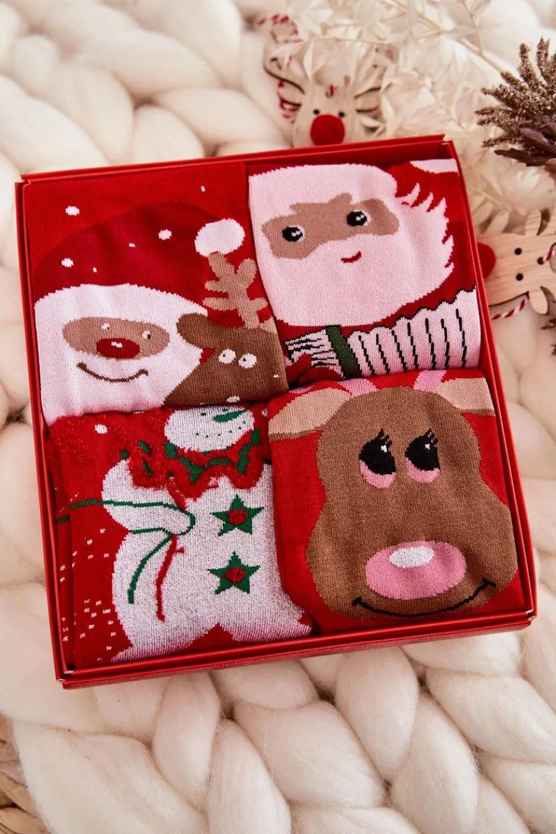 Skarpetki|Skarpetki>COSAS Damski Zestaw Skarpetek Świątecznych Mix