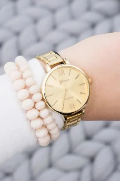 Zegarki>Boto Damski Złoty Stylowy Zegarek z Bransoletą