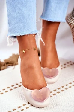 New ZAXY Damskie Baleriny Pachnące Gumowe Beżowe FF285051