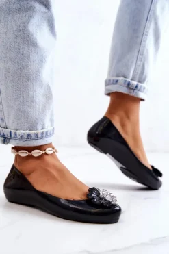 Baleriny Klasyczne></noscript>ZAXY Damskie Baleriny Pachnące Gumowe JJ285048 Czarne