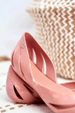 Discount Damskie Baleriny Pachnące Gumowe Nude Beż FF285054 Damskie Baleriny Klasyczne