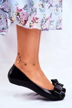 Clearance ZAXY Damskie Baleriny Pachnące Gumowe Czarne FF285057