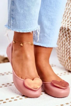 Baleriny Klasyczne>ZAXY Damskie Baleriny Pachnące Gumowe Różowe FF285052