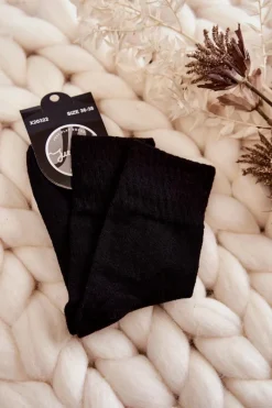 Clearance Just Play Damskie Bawełniane Klasyczne Skarpetki Czarne