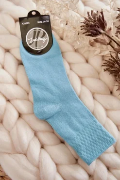 Sale Damskie Bawełniane Klasyczne Skarpetki Niebieskie Skarpetki|Skarpetki