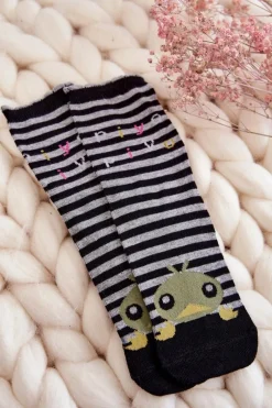 Skarpetki|Skarpetki>Just Play Damskie Bawełniane Śmieszne Skarpetki W Paski 5-Pak Multikolor