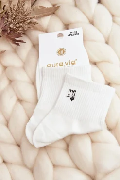Discount Damskie Bawełniane Skarpety Białe Skarpetki|Skarpetki