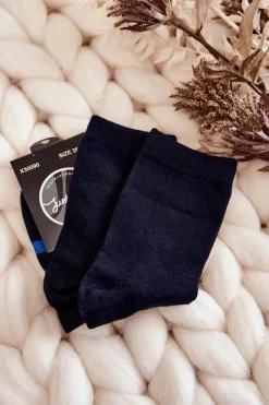 Online Damskie Bawełniane Skarpetki Niebieski Wzór Granatowe Skarpetki|Skarpetki